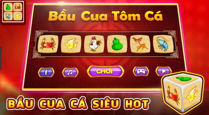 Luật chơi bầu cua tôm cá online 79King